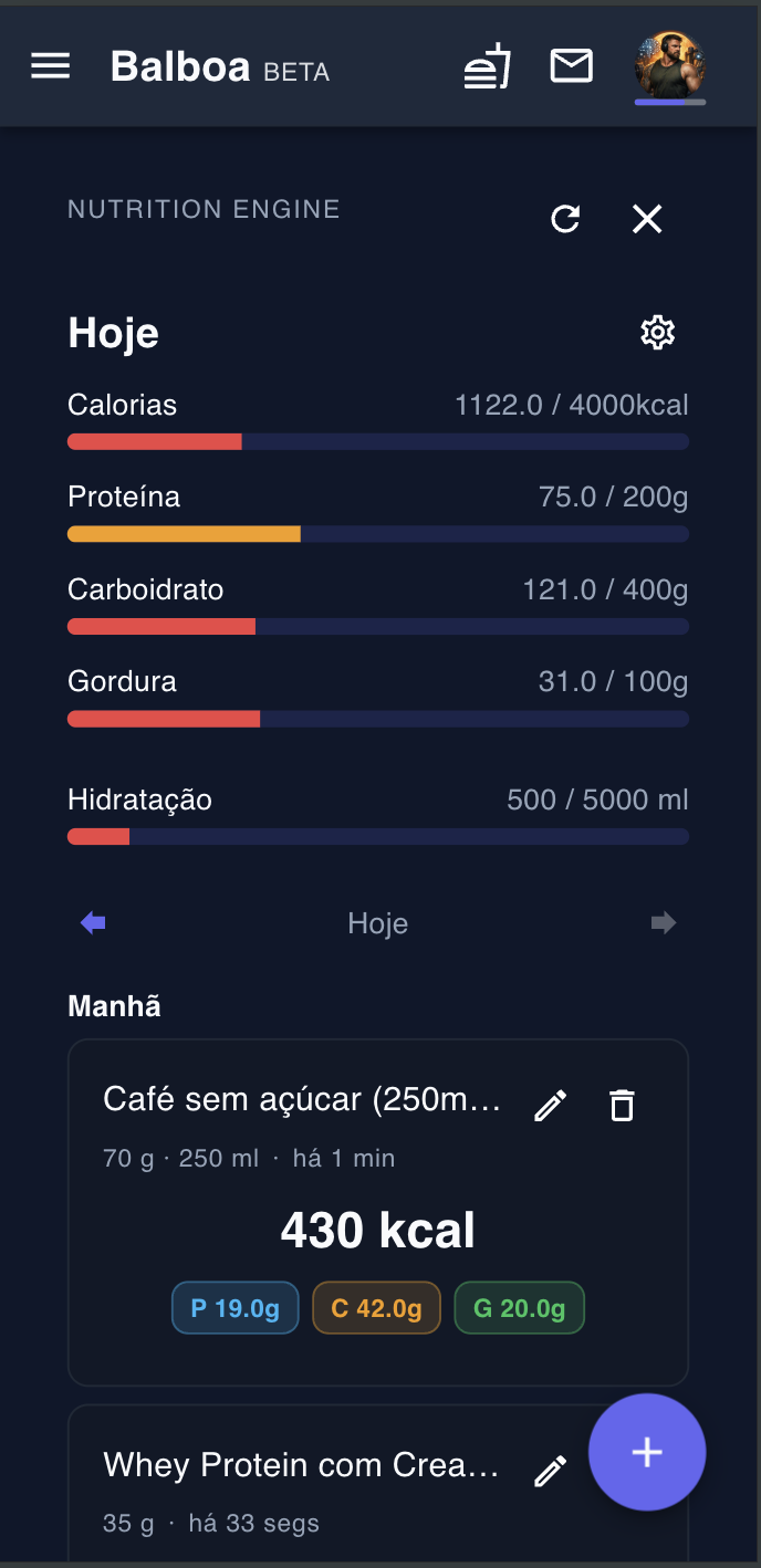 Nutrition engine: evolução